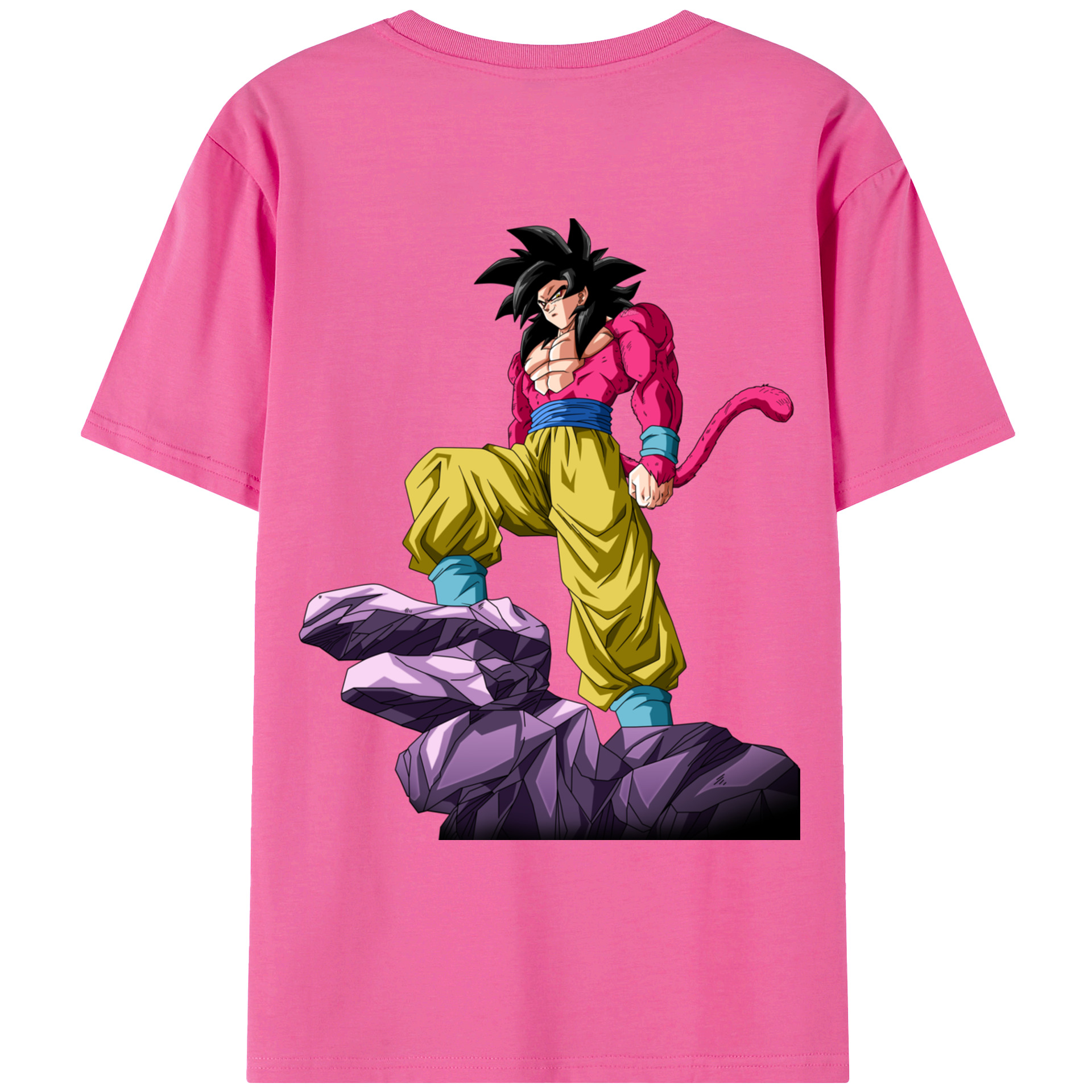（画像用） ドラゴンボール 孫悟空（そん ごくう）Son Goku カカロット DRAGON BALL Kakarotto レディース半袖Tシャツ(バックプリント)